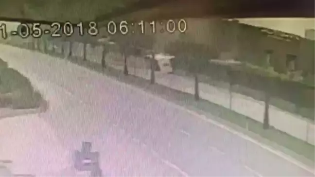 Kütahya'daki Otobüs Kazası Güvenlik Kamerasında