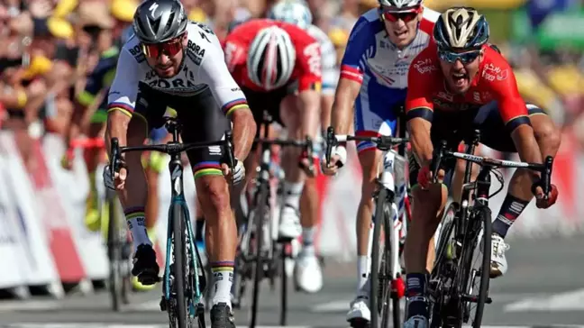 Fransa Bisiklet Turu'nda Sarı Mayo 2'inci Etap Lideri Peter Sagan'a Geçti
