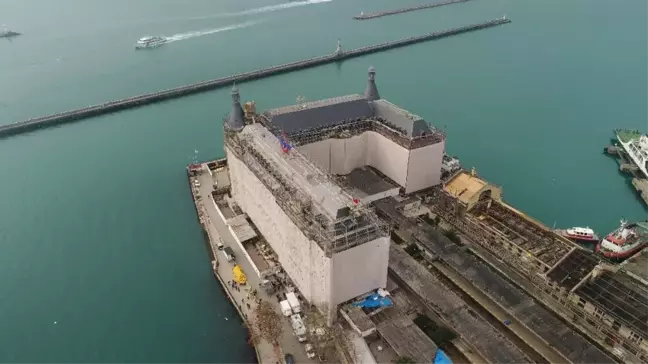 Haydarpaşa Garı'nın Tamamlanan Çatı Restorasyonu Havadan Görüntülendi