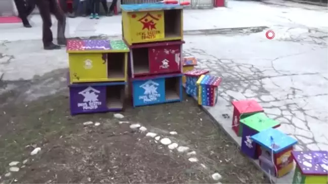 Öğrenciler Sokak Hayvanları İçin Barınak Yaptılar