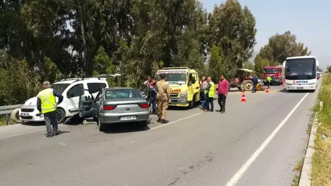 Söke'de Trafik Kazası; 4 Yaralı