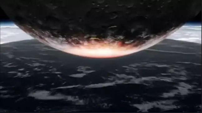 Dünya'ya 500 Kilometre Çapında Bir Göktaşı Çarparsa Ne Olacağını Gösteren Video