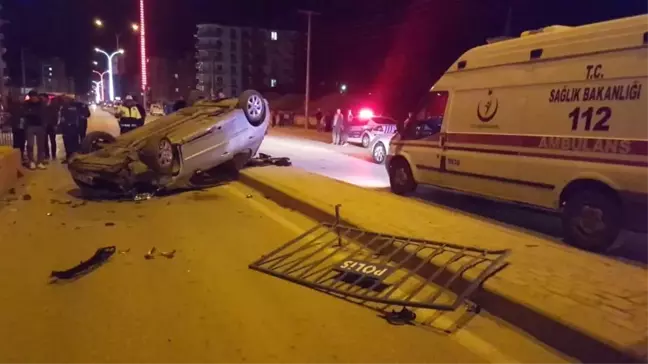 Konya'da Kontrolden Çıkan Otomobil Takla Attı: 1 Yaralı