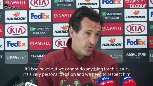 Emery: 'Yüzde 100 Mkhitaryan'ın Kararına Saygı Görüyorum'