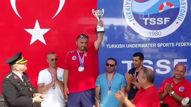 Zıpkınla Balık Avı Türkiye şampiyonası Bartın'da yapıldı