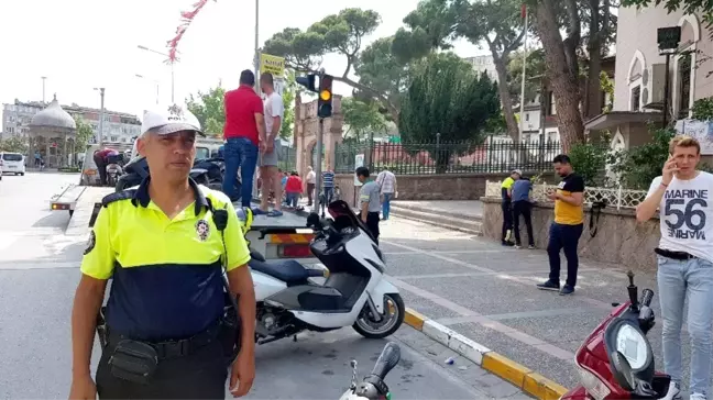 Balıkesir'de elektrikli bisikletler denetlendi