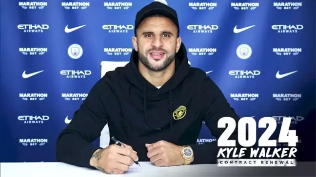 Manchester City, Kyle Walker'ın sözleşmesini 2024'e kadar uzattı