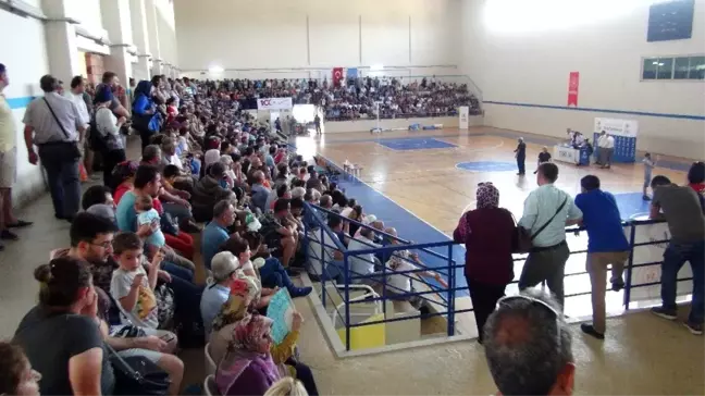 Manavgat'ta TOKİ izdihamı