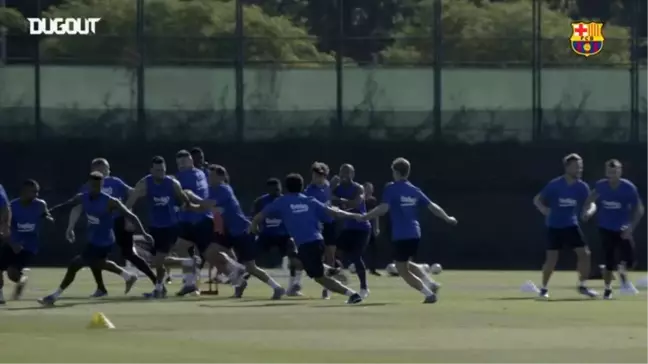 Ciutat Esportiva'nın ikinci gününde eğitim devam ediyor