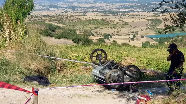 Kütahya'da devrilen motosikletin sürücüsü öldü