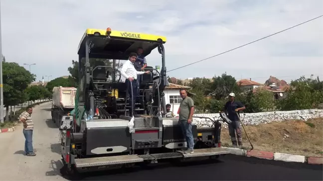 Delice'de yollar asflatlanıyor