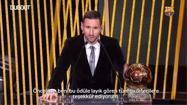 Lionel Messi'nin Altın Top'u Aldıktan Sonra İlk Sözleri