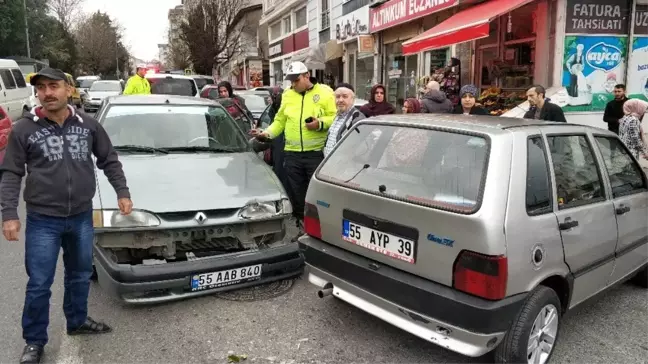 Samsun'da hastane önünde kaza: 2 yaralı