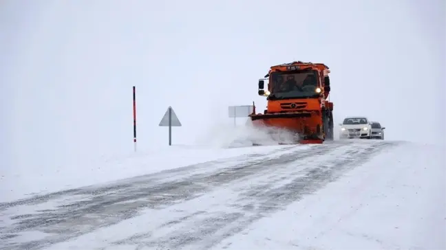 Ardahan'da ulaşıma kar, tipi ve sis engeli
