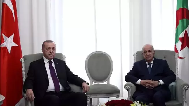 Erdoğan Cezayir'de: Libya'da akan kanın durması için mücadele etmeyi sürdüreceğiz