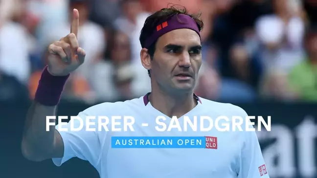 Avustralya Açık Çeyrek Finali: Tennys Sandgren - Roger Federer (Özet)
