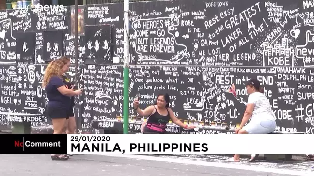 Filipinler'de Kobe Bryant anısına dev portre