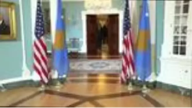 ABD Dışişleri Bakanı Mike Pompeo Kosova Cumhurbaşkanı Haşim Taçi görüşmesi