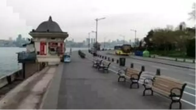 Korona virüs nedeniyle İstanbul'un sahilleri boş kaldı