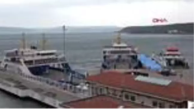 Çanakkale-Kilitbahir hattında bazı feribot seferleri iptal edildi