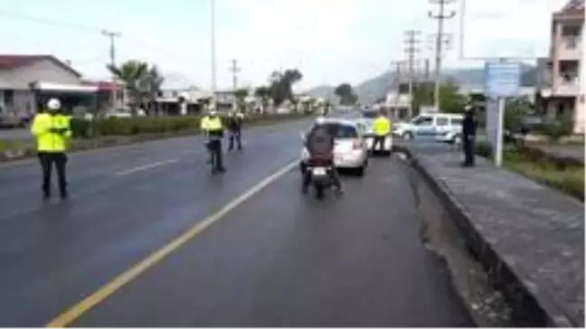 Ortaca'da kırmızı ışık ihlali denetimi