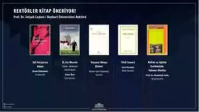 Rektör Coşkun'dan Cumhurbaşkanlığı Millet Kütüphanesine kitap tavsiyesi