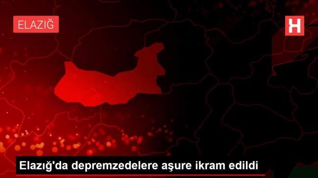 Elazığ'da depremzedelere aşure ikram edildi