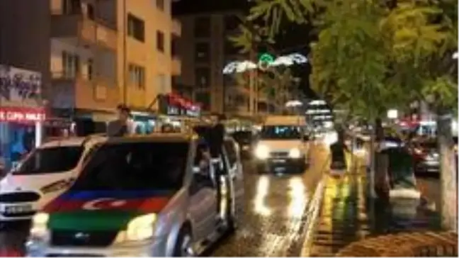 Azerbaycan'a destek için Iğdır'da konvoy oluşturuldu