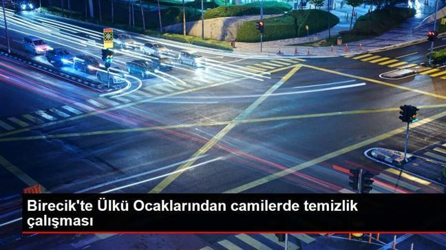 Birecik'te Ülkü Ocaklarından camilerde temizlik çalışması