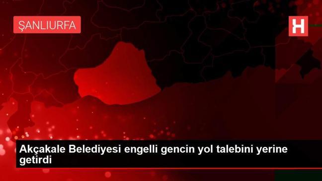 Akçakale Belediyesi engelli gencin yol talebini yerine getirdi
