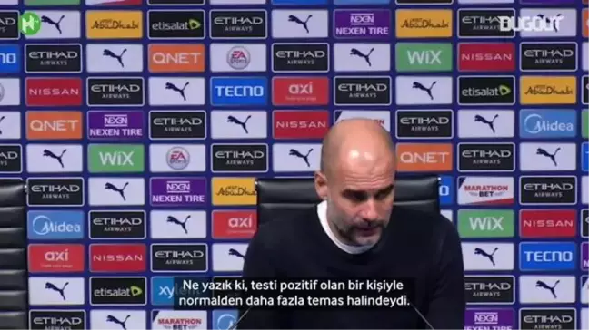 Guardiola, Agüero'nun Karantinaya Girdiğini Açıkladı