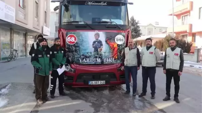 Suriye'ye 26 ton gıda, giyecek ve yakacak yardımı gönderildi