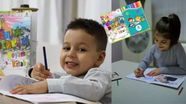Çocuklar yaşadıkları şehri boyayarak tanıyacak