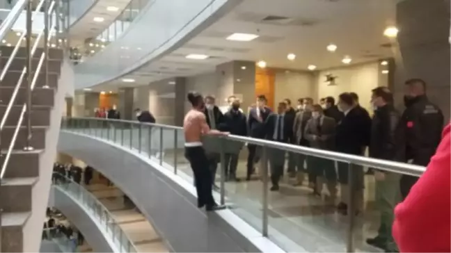 Adliyede intihar girişimi hareketliliği (2)
