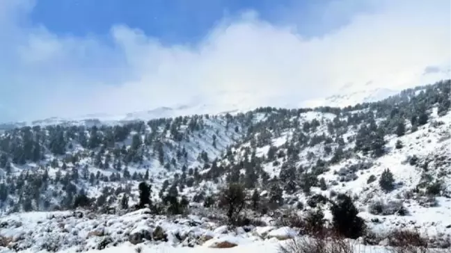 Antalya'nın yüksek kesimlerinde kar etkili oldu