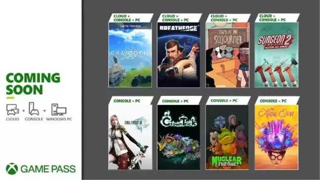 Xbox Game Pass'e Final Fantasy XIII ve yedi adet oyun daha ekleniyor