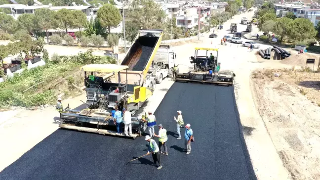 AYDIN BÜYÜKŞEHİR BELEDİYESİ'NİN YOL YAPIM ÇALIŞMALARI TÜM HIZIYLA SÜRÜYOR