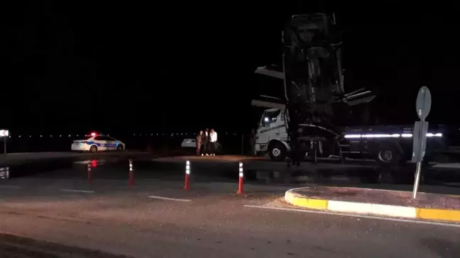 Sulama kanalına uçtu, 1 saat sonra kaza yerine geldi