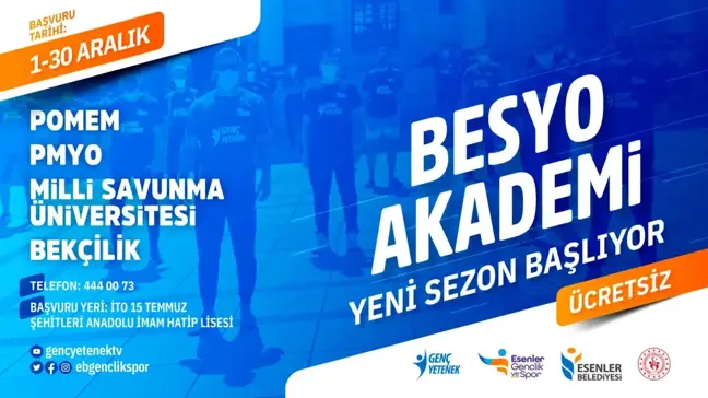 BESYO AKADEMİ'DE YENİ SEZON BAŞLIYOR!