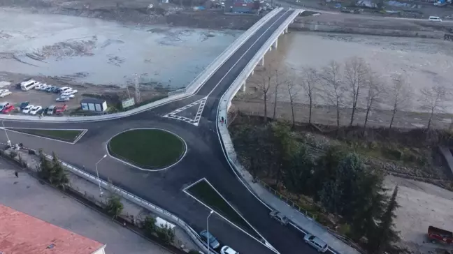 Sinop'ta 77 günde tamamlanan Şevki Şentürk Köprüsü yarın hizmete girecek