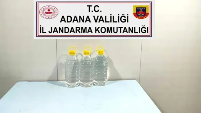 Adana'da 138,5 litre sahte alkol ele geçirildi
