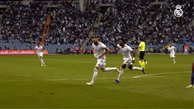 Karim Benzema'nın İspanya Süper Kupası'nda Barcelona'ya Attığı Gol