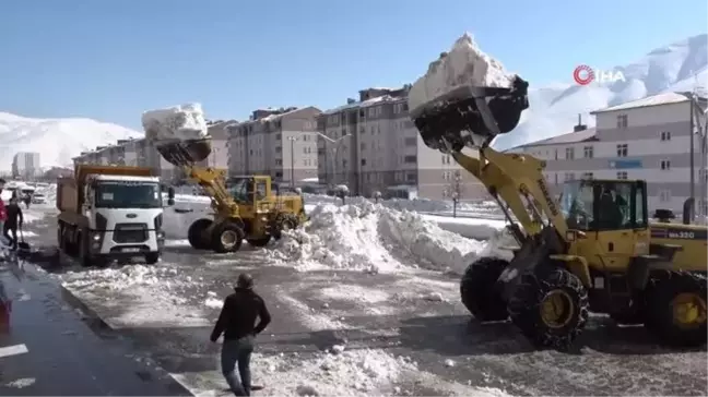 Bitlis'te 2 bin 500 kamyon kar taşındı