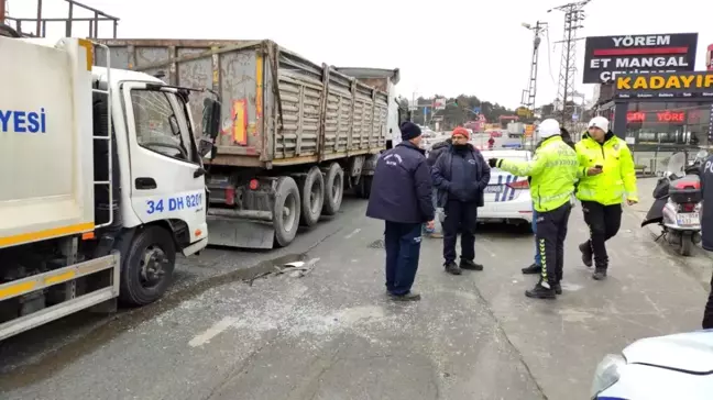 Arnavutköy'de trafik kazası: 1 yaralı