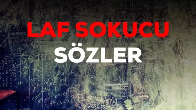 Laf Sokmalık Sözler 2024: En iyi laf sokucu sözler kısa, ağır, arkadaşa ve sevgiliye laf sokmalık sözler!