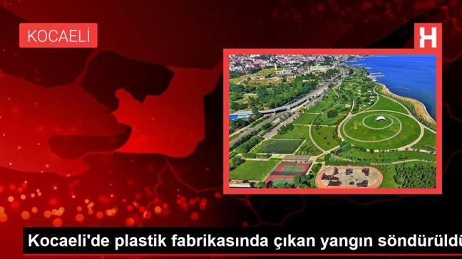 Kocaeli'de plastik fabrikasında çıkan yangın söndürüldü
