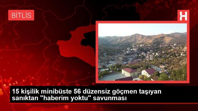 15 kişilik minibüste 56 düzensiz göçmen taşıyan sanıktan