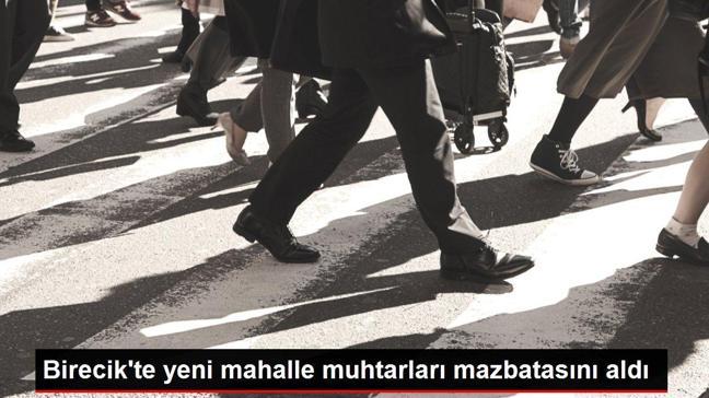 Birecik'te yeni mahalle muhtarları mazbatasını aldı