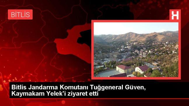 Bitlis Jandarma Komutanı Tuğgeneral Güven, Kaymakam Yelek'i ziyaret etti