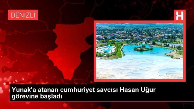 Yunak'a atanan cumhuriyet savcısı Hasan Uğur görevine başladı